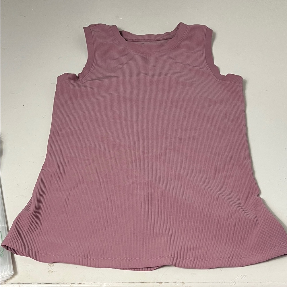 Freely Large Pink Sleeveless Ribbed Active Wear Work Out Tank Top